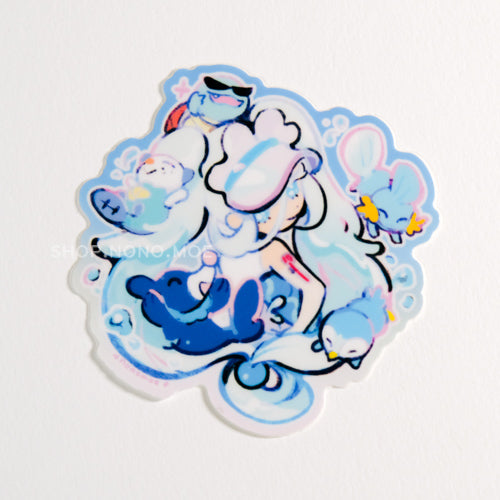 Pokemiku - Water Type Sticker