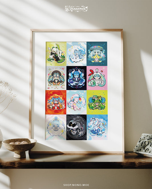Pokemiku Print