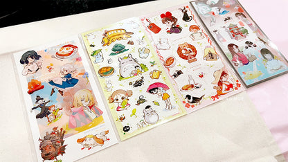 Ghibli Sticker Sheet - Howl's Moving Castle